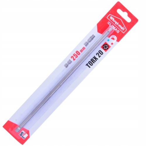 Bit przedłużany KLIMAS Końcówka TX-20 S2-250 T20x250 mm