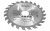 FALON-TECH TARCZA DO CIĘCIA DREWNA 125MM X 22,2MM 24Z WIDIOWA NA SZLIFIERKĘ