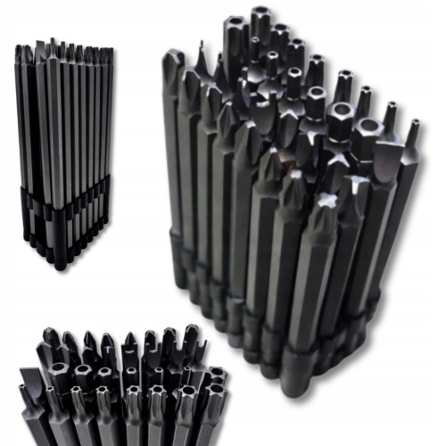ZESTAW BITÓW DŁUGICH 150 mm 32 el. TORX, HEX, PH, PZ, SECURITY BITY KLUCZE
