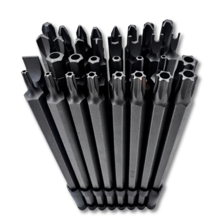 ZESTAW BITÓW DŁUGICH 150 mm 32 el. TORX, HEX, PH, PZ, SECURITY BITY KLUCZE