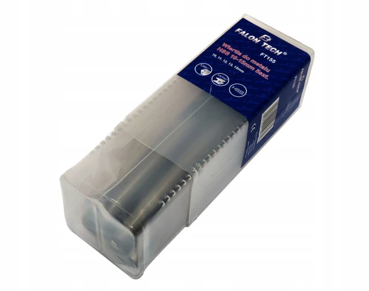 ZESTAW WIERTEŁ DO METALU STALI WIERTŁO HSS 5 WIERTEŁ - 10 11 12 13 15mm