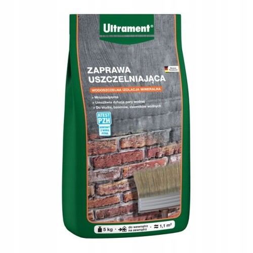 Ultrament Zaprawa Uszczelniająca przeciw Wilgoci do Murów Betonu 5kg