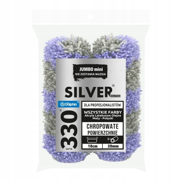 BLUE DOLPHIN WAŁEK JUMBO MINI SILVER 2SZT 10cm 20mm