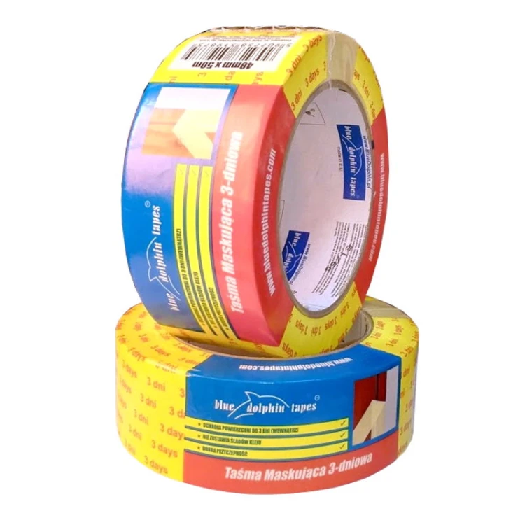Taśma Malarska Papierowa Blue Dolphin Maskująca 3-dni 48mm x 50m