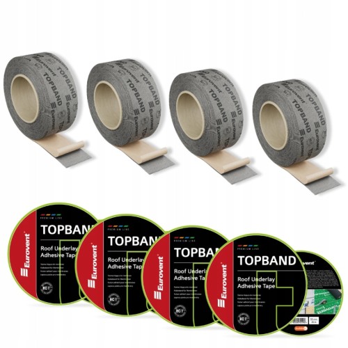 TAŚMA TOPBAND DO FOLII MEMBRAN DACHOWYCH SKLEJANIA NAPRAWCZA 4x 50mm x 25m