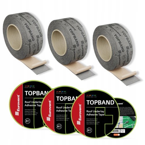 TAŚMA TOPBAND DO FOLII MEMBRAN DACHOWYCH SKLEJANIA NAPRAWCZA 3x 50mm x 25m