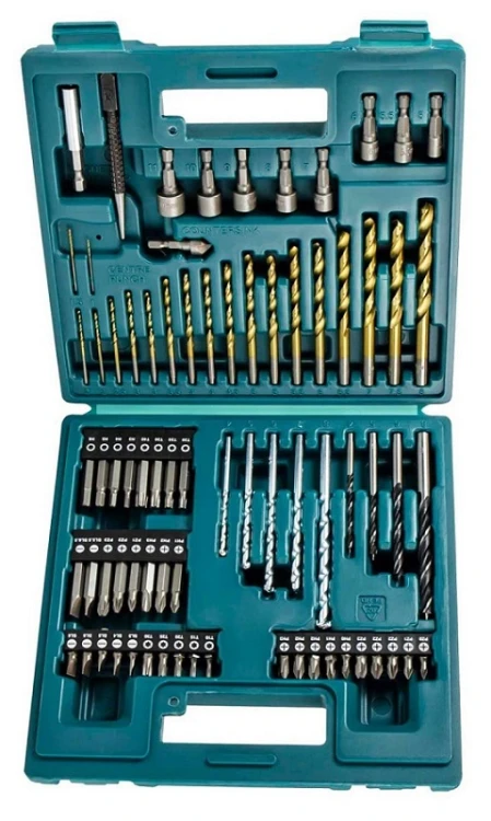 MAKITA B-49373 ZESTAW WIERTEŁ I BITÓW 75 SZT WALIZKA DO METALU DREWNA MURU