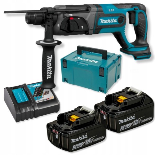 MAKITA DHR241 MŁOTOWIERTARKA 18V 2x3,0Ah BL1830B DC18RC MAKPAC