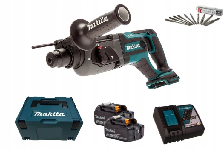MAKITA DHR241 MŁOTOWIERTARKA 18V 2x3,0Ah BL1830B DC18RC MAKPAC