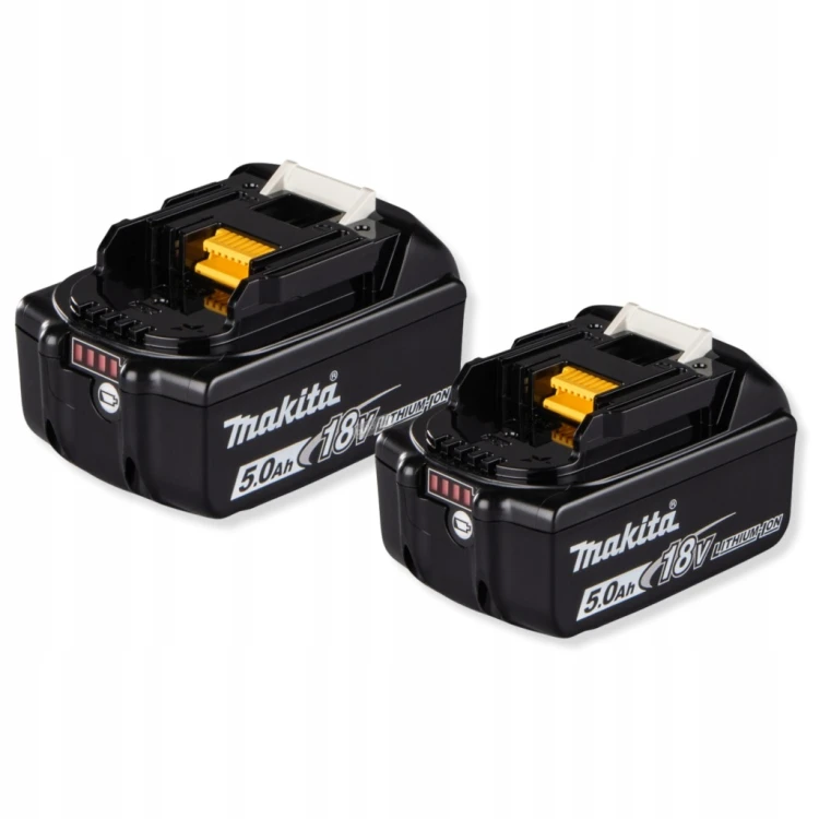 MAKITA 2x AKUMULATOR BL1850B 18V 5,0Ah Li-Ion LXT ORYGINAŁ ZESTAW