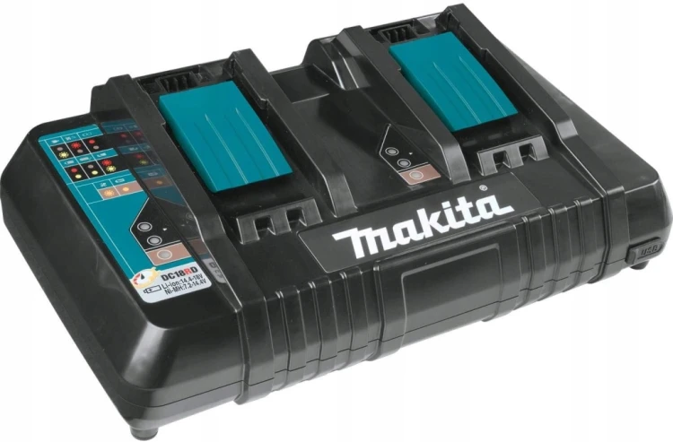 ŁADOWARKA MAKITA DC18RD DWUPORTOWA 14,4-18V LI-ION SZYBKA 196933-6