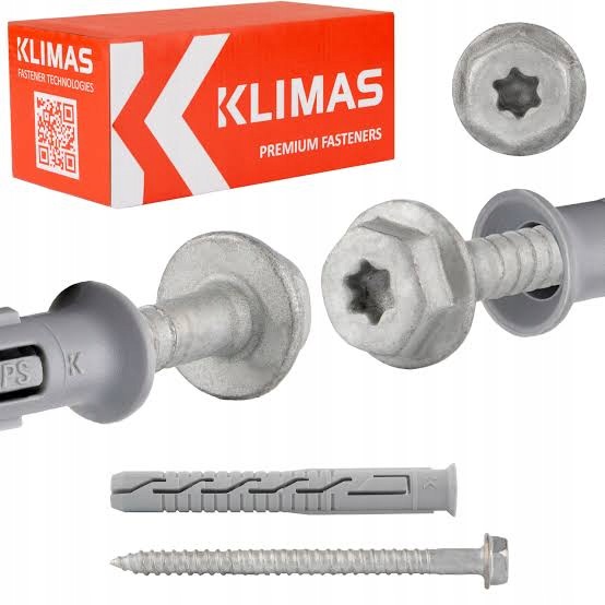 KOŁKI ROZPOROWE RAMOWE 8x80 ŁEB TORX 50szt KPS-FAST UNIWERSALNE