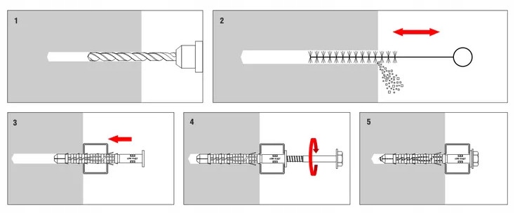 KOŁKI ROZPOROWE RAMOWE 8x80 ŁEB TORX 50szt KPS-FAST UNIWERSALNE
