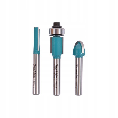 MAKITA D-30209 ZESTAW FREZÓW DO DREWNA 3SZT UCHWYT 6mm ORYGINAŁ