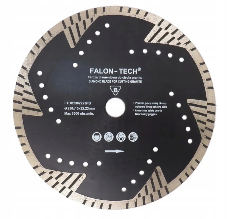 TARCZA DIAMENTOWA DO GRANITU BETONU 230x22,23mm PROFI FTDB2302223PB