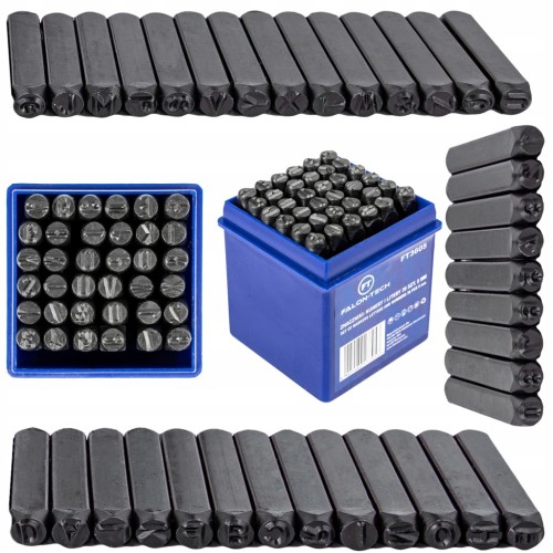 ZNACZNIKI NUMERATORY STEMPLE WYBIJAKI ALFABET LITERY CYFRY 36el 5mm FT3605