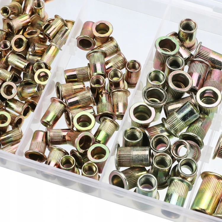 ZESTAW NITONAKRĘTEK NITONAKRĘTKI STALOWE 150 SZT M3-M10 ORGANIZER FT0150