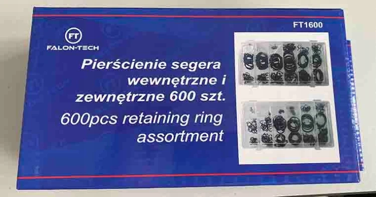 ZESTAW PIERŚCIENI SEGERA SEGERY OSADCZE WEWNĘTRZNE ZEWNĘTRZNE 600EL FT1600